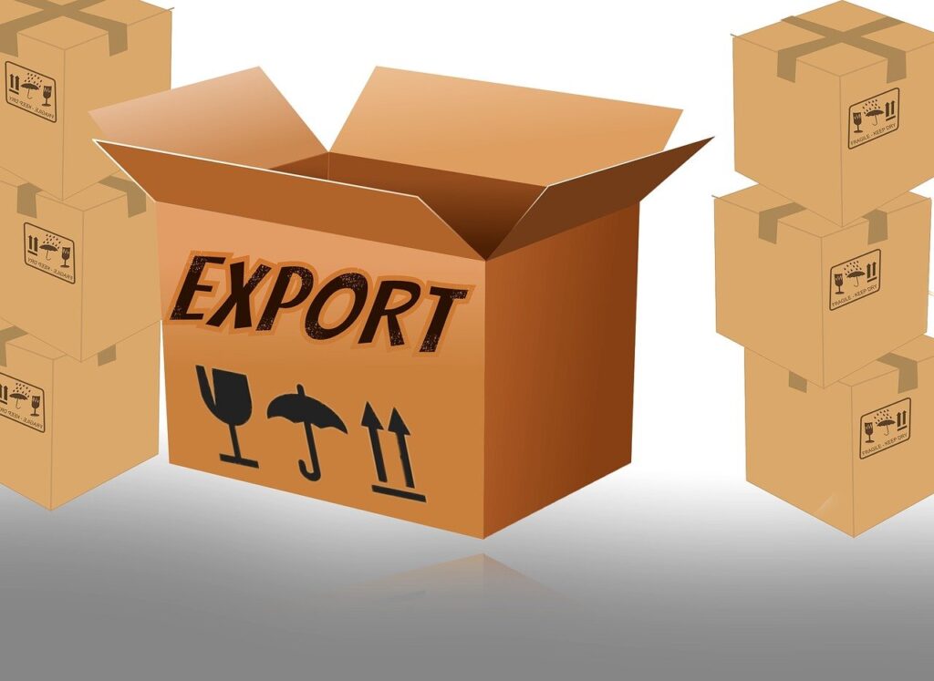 Exportkartons und Verpackungssymbolik